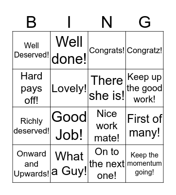 Please Join Me.. Bingo Card