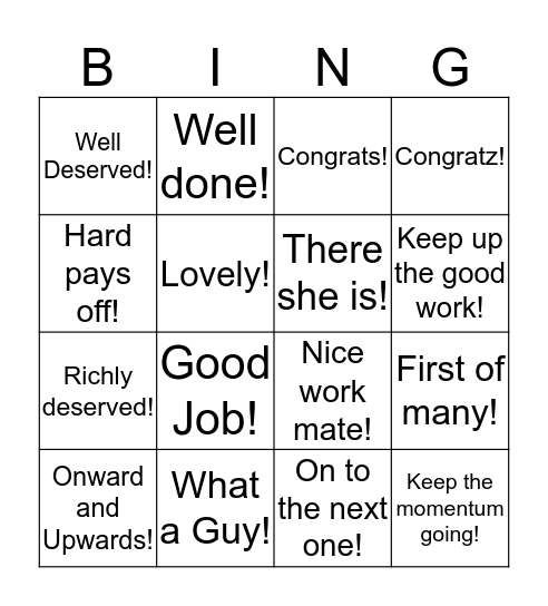 Please Join Me.. Bingo Card