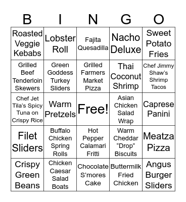 iPic Theaters Bingo Card