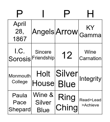 150th Founder's Day! Bingo Card