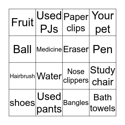 Learn to Share Bingo!!! Bingo Card