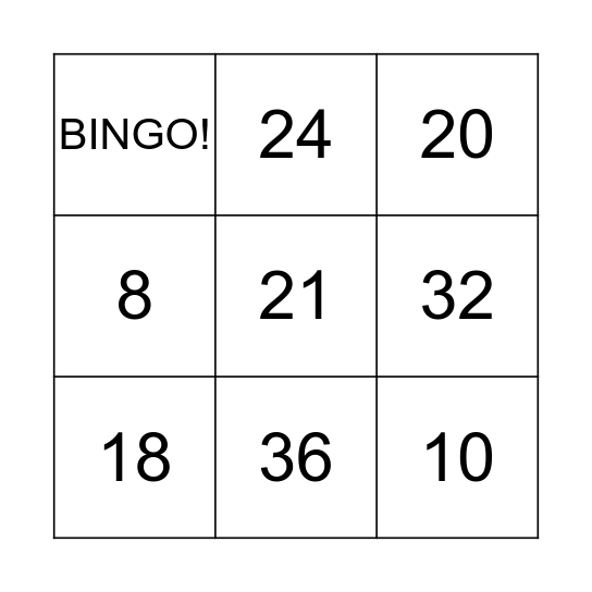 FIGURY PŁASKIE Bingo Card