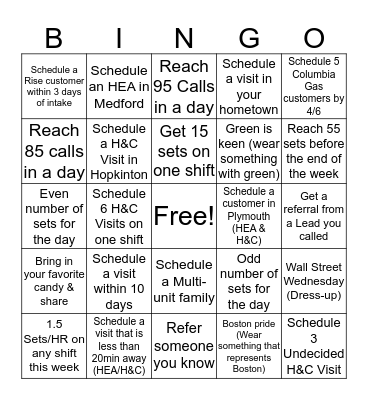 IOS Bingo Card