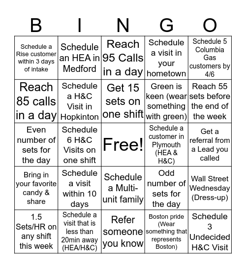 IOS Bingo Card