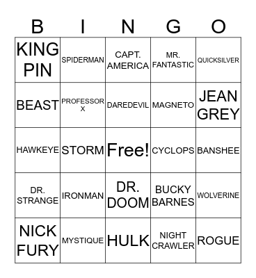 BUZZ BINGO Card