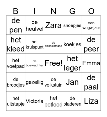 De haas is beter Bingo Card