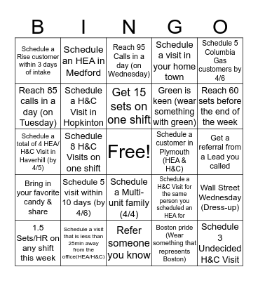 IOS Bingo Card