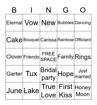 CARISSA RAND :D Bingo Card