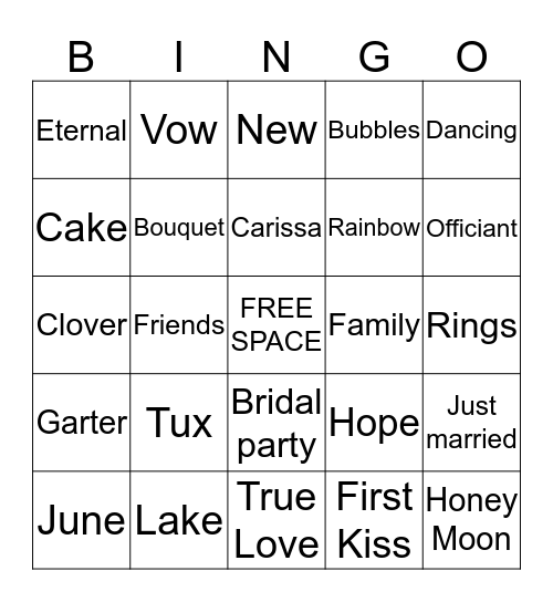 CARISSA RAND :D Bingo Card