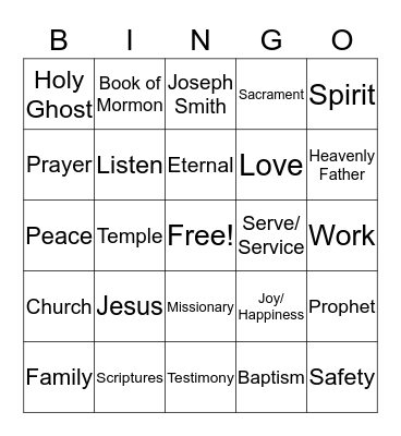 Conference Bingo Card