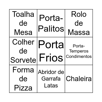 Chá da Tati Bingo Card