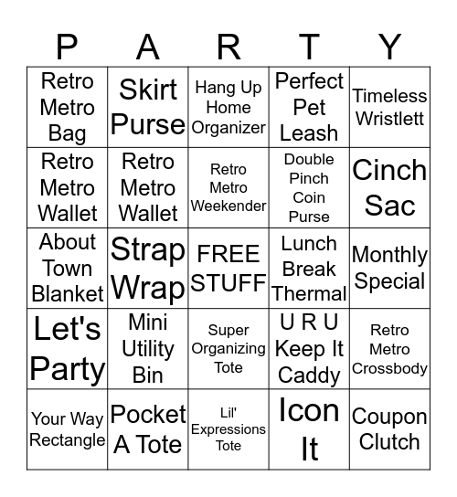 THIRTY ONE BINGO Card