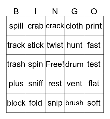 Wilson 2.2 BINGO Card