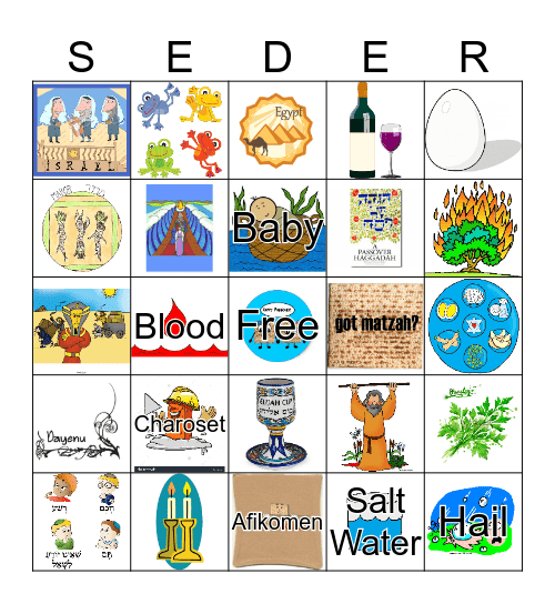 Passover Bingo Card