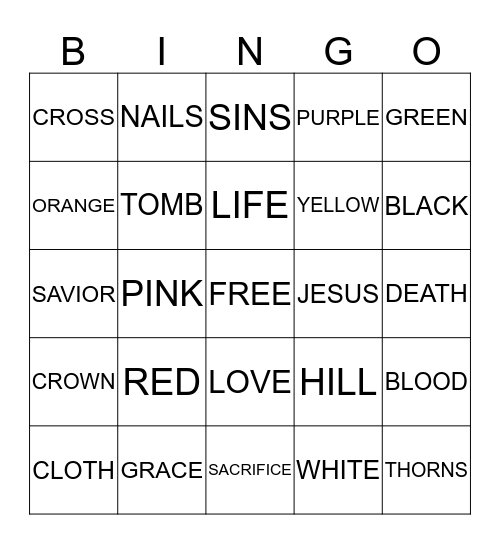 HAPPY EASTER! Bingo Card