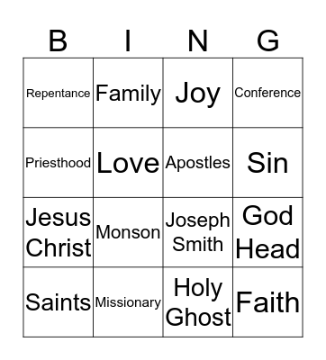 BingoConference Bingo Card