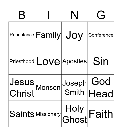 BingoConference Bingo Card