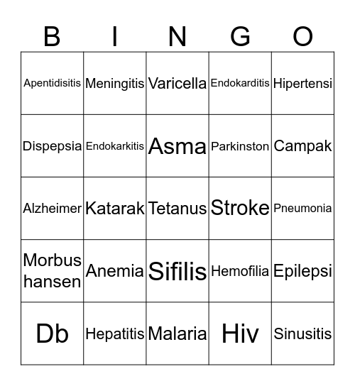 BINGO BARENG MEMED Bingo Card