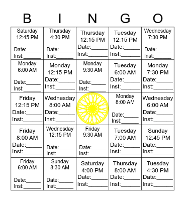 BIKE MONTH BINGO! Bingo Card