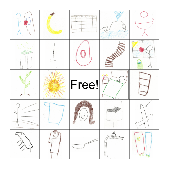 "R" versus "W" Bingo Card