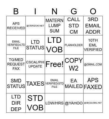DI SURVEY BINGO Card