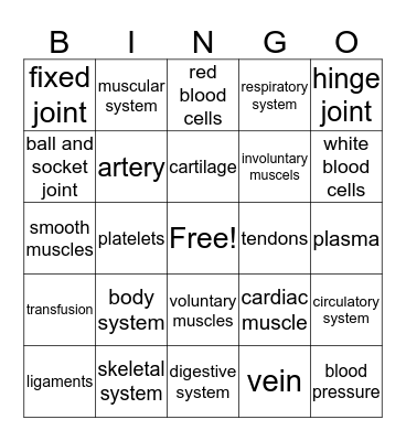 Growth and Development Bingo pt1 Bingo Card