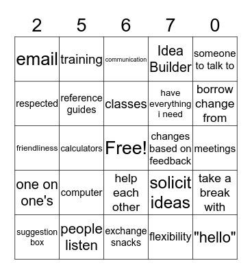 Connections/Q12 Bingo Card