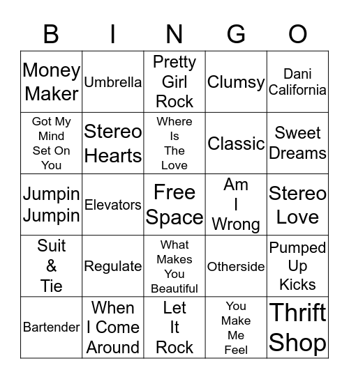 All Mixed Up - Card 4 Bingo Card