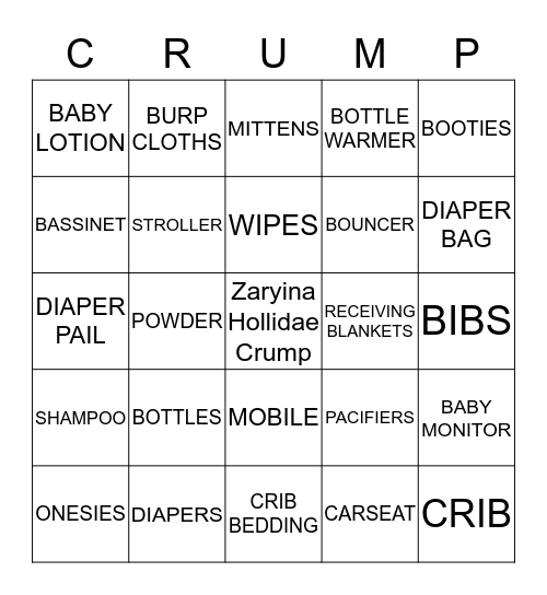 It's A Girl(: Bingo Card