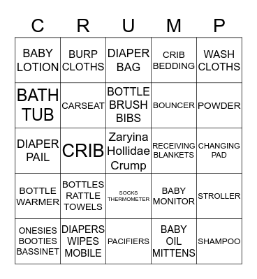 It's A Girl(: Bingo Card