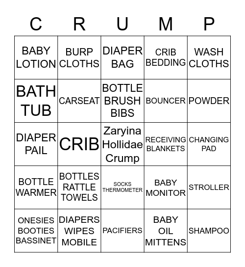 It's A Girl(: Bingo Card