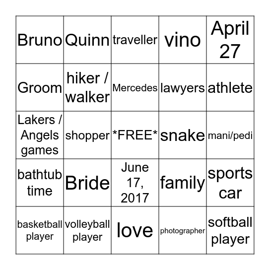 Bingo Card