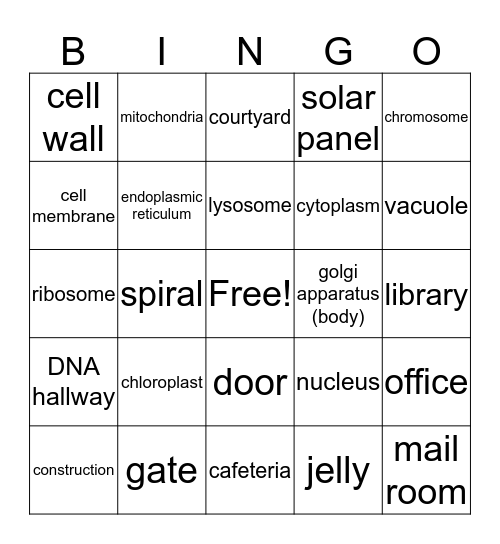 Cell-ebrate Bingo Card