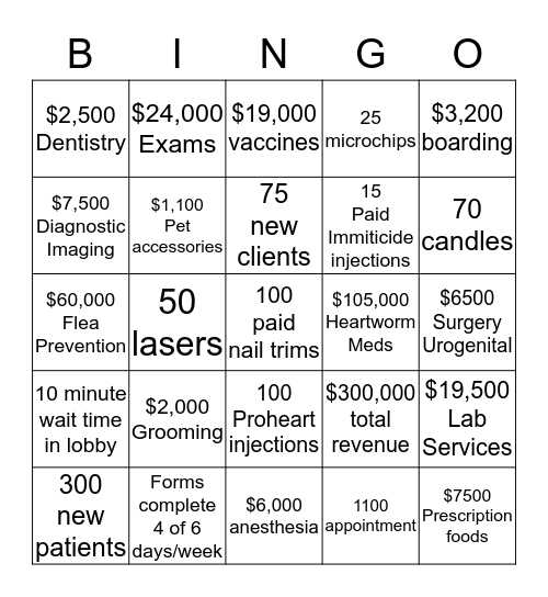 April 2017 Bingo Card