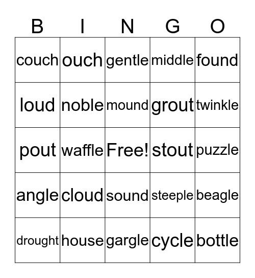 Review Bingo Card