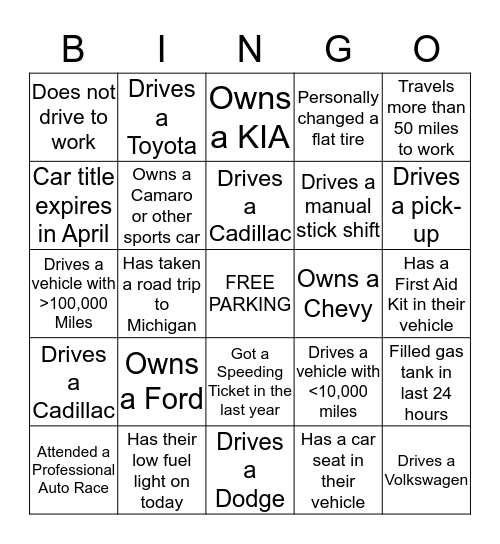 Keeping your Passion in Drive! Bingo Card