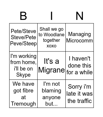 Agus Bingo Card