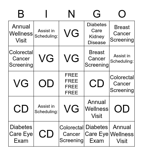 GRYFFINDOR BINGO Card