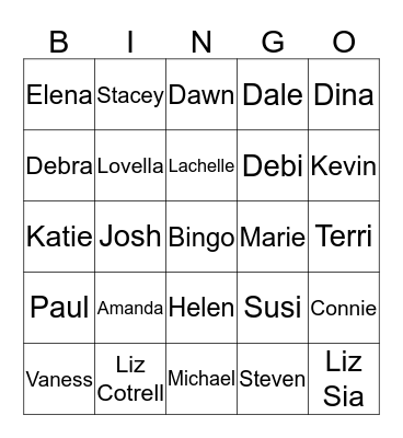 Q2 Summer Potluck/June B-day Celebration!   Bingo Card