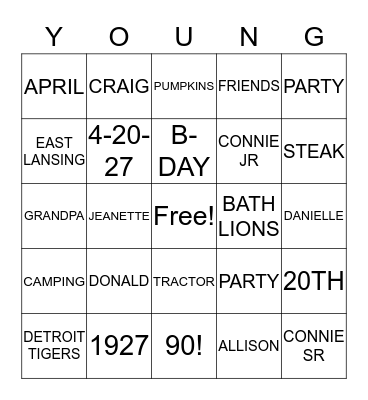 DON'S BINGO Card