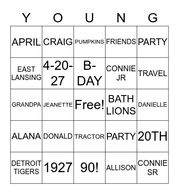 DON'S BINGO Card