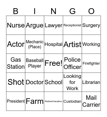 Unit 10 Bingo Card