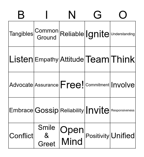 Culture Bingo Card