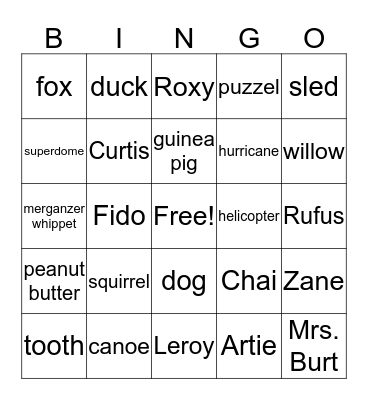 Reading Link Challenge Bingo! Bingo Card