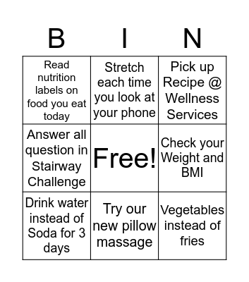 BWS Bingo Card