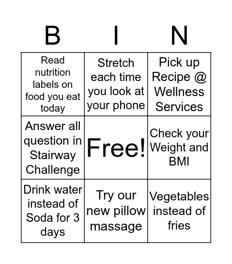 BWS Bingo Card