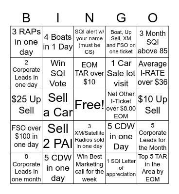 44 BINGO! Bingo Card