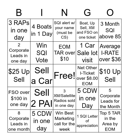 44 BINGO! Bingo Card