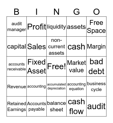 Accounting Bingo Card