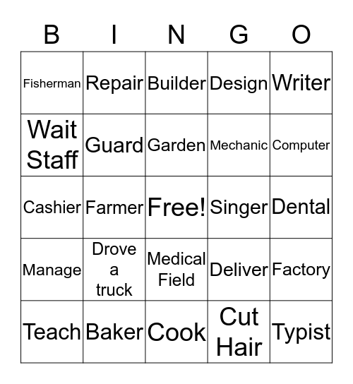 Spring into Employment Bingo Card